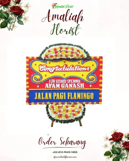 Sewa Papan Bunga Beruge Darat